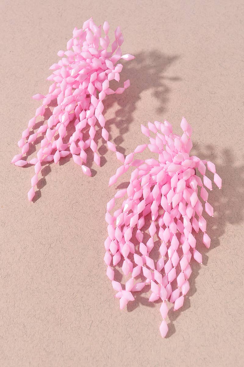 FRINGE STUD EARRINGS