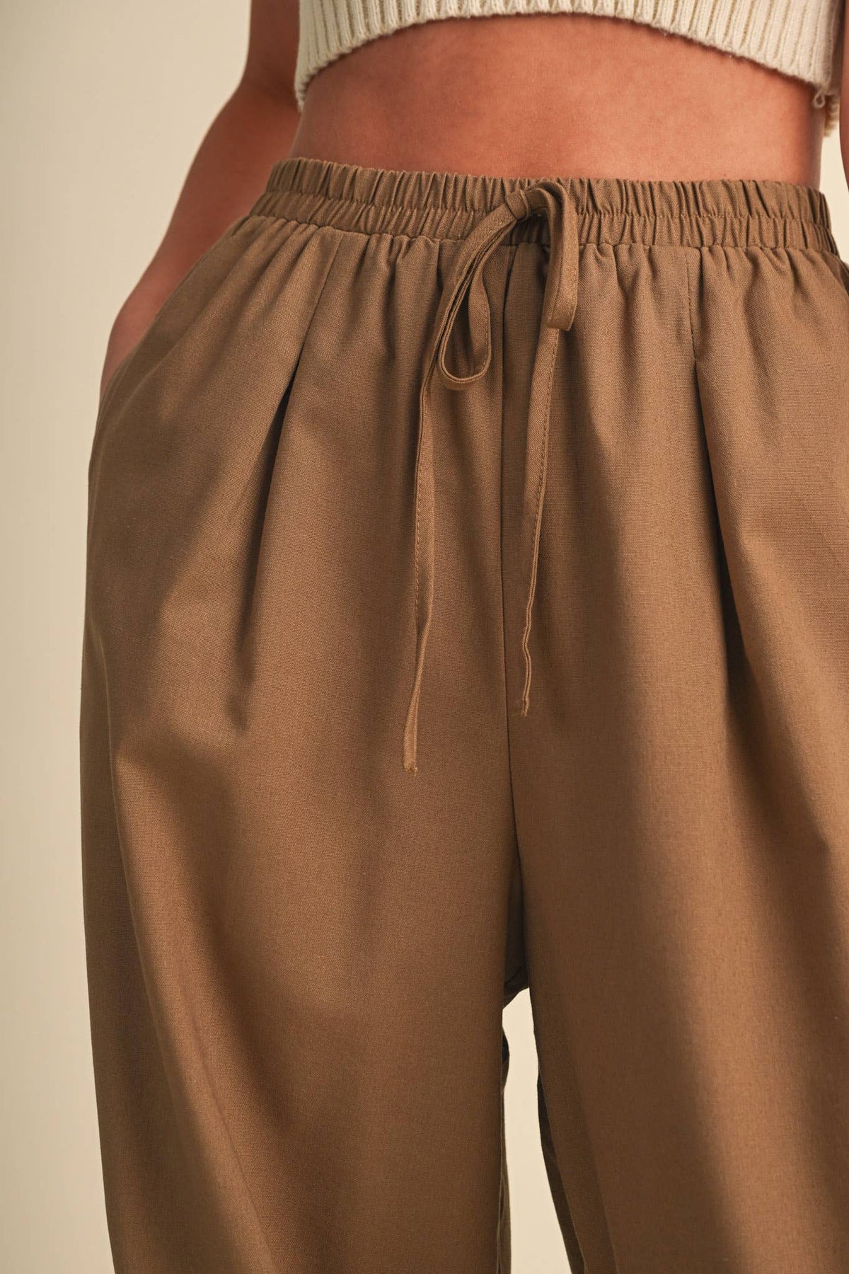 LACE DETAIL BALLOON PANTS *More Colors*