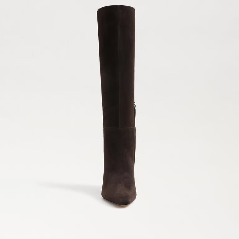 Sylvia Knee High Boot Chocolate Brown Suede