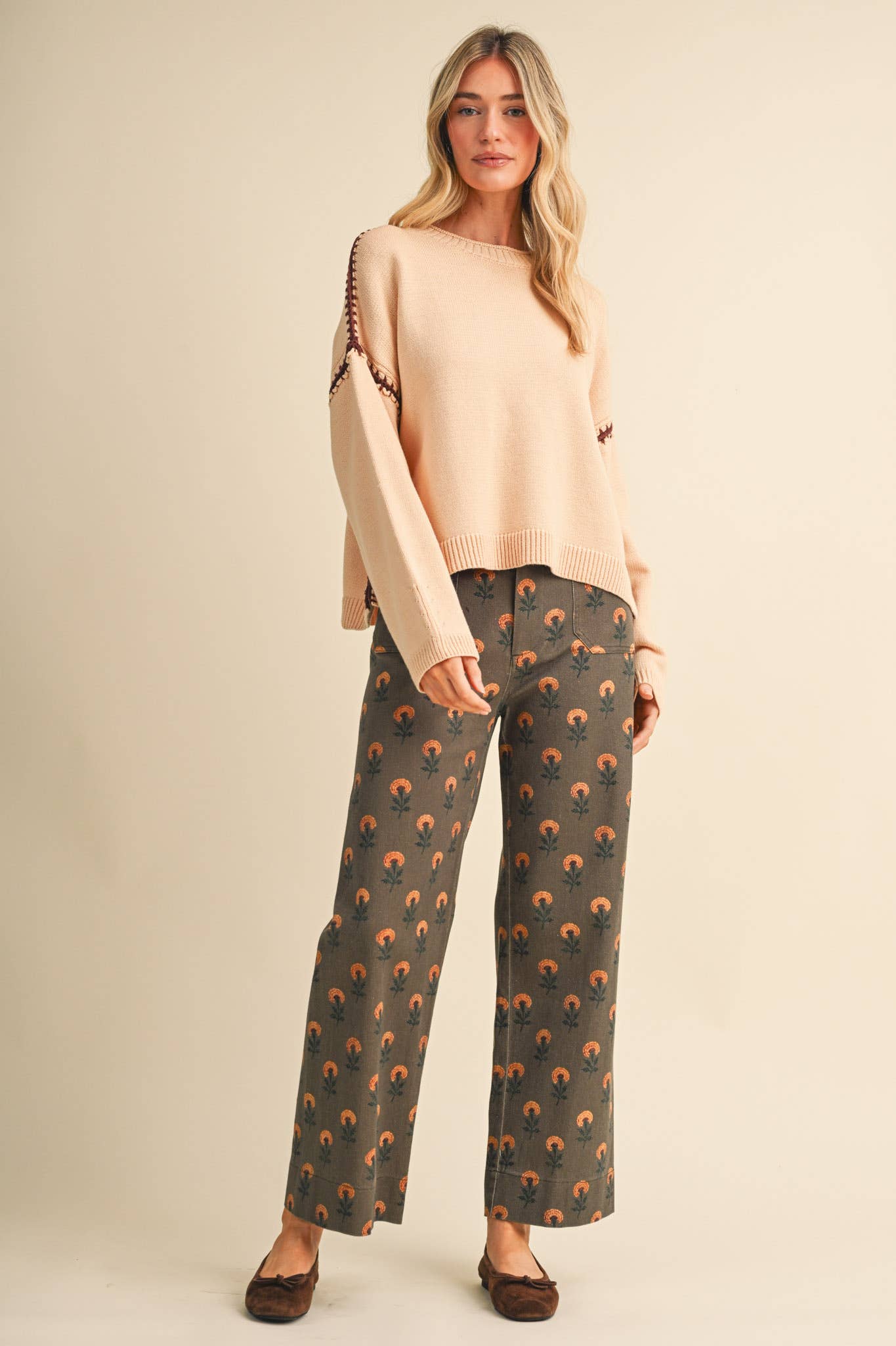 VINTAGE FLORAL PANTS *More Colors*