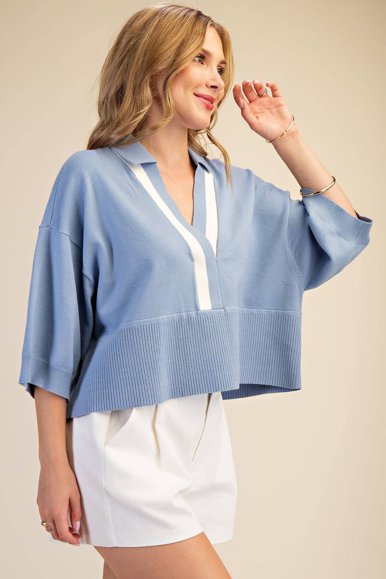 Loose Fit Dropped Shoulder Sweater