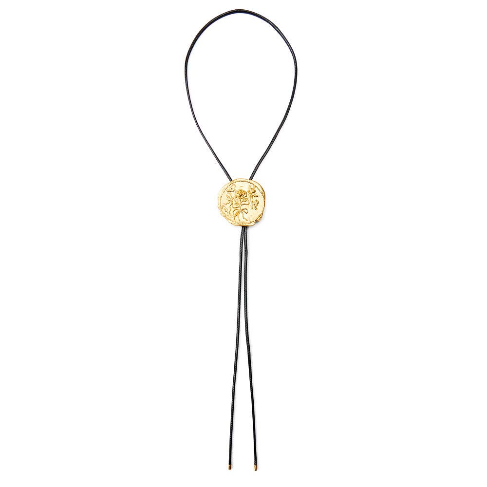 Western Cowboy Style Vintage Rose Adjustable Necklace