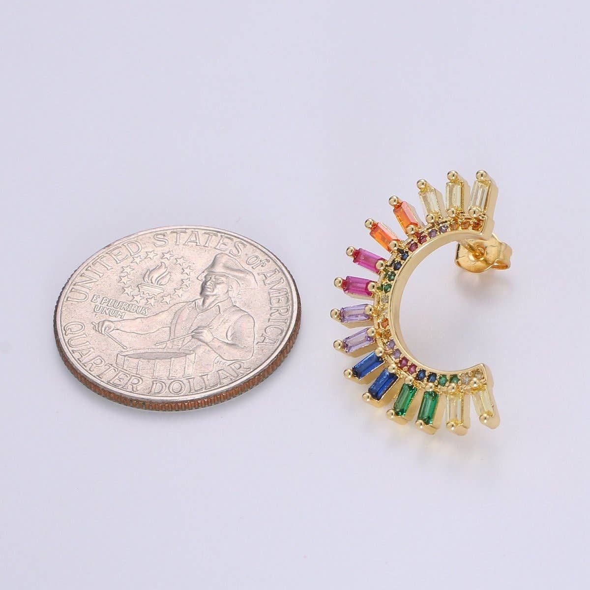 Moon Rainbow Earrings