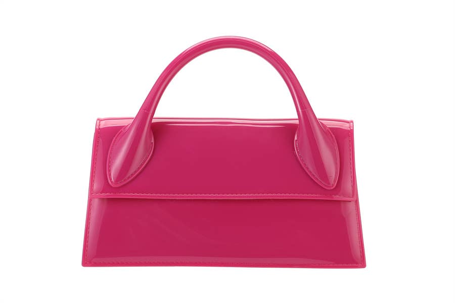 Ladies Jelly Bag Top Handle Clutch Handbag
