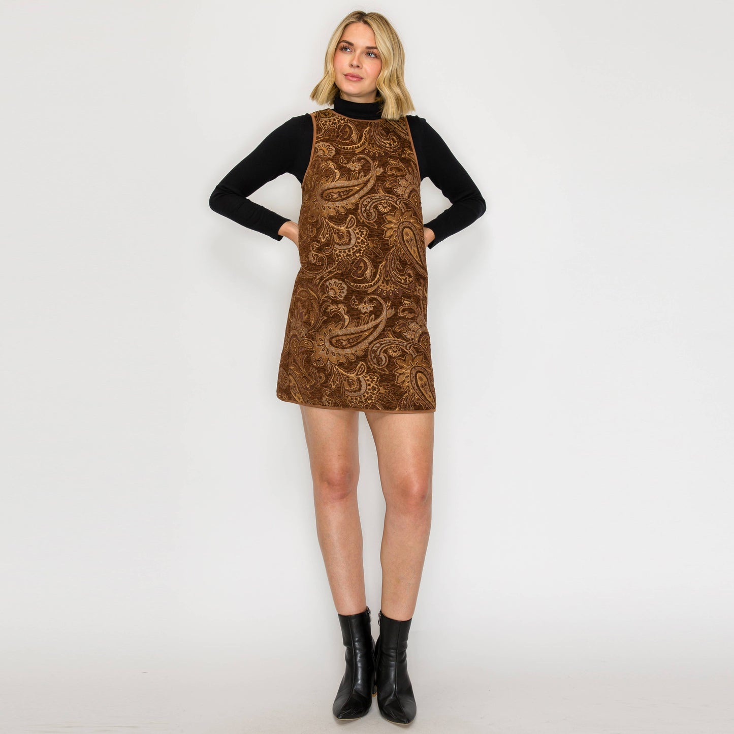 Love Story Brown Paisely Dress