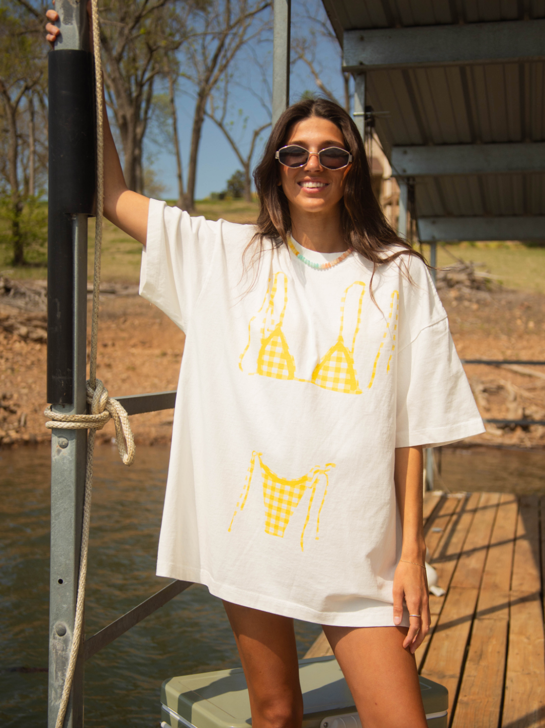 BIKINI TEE - GINGHAM