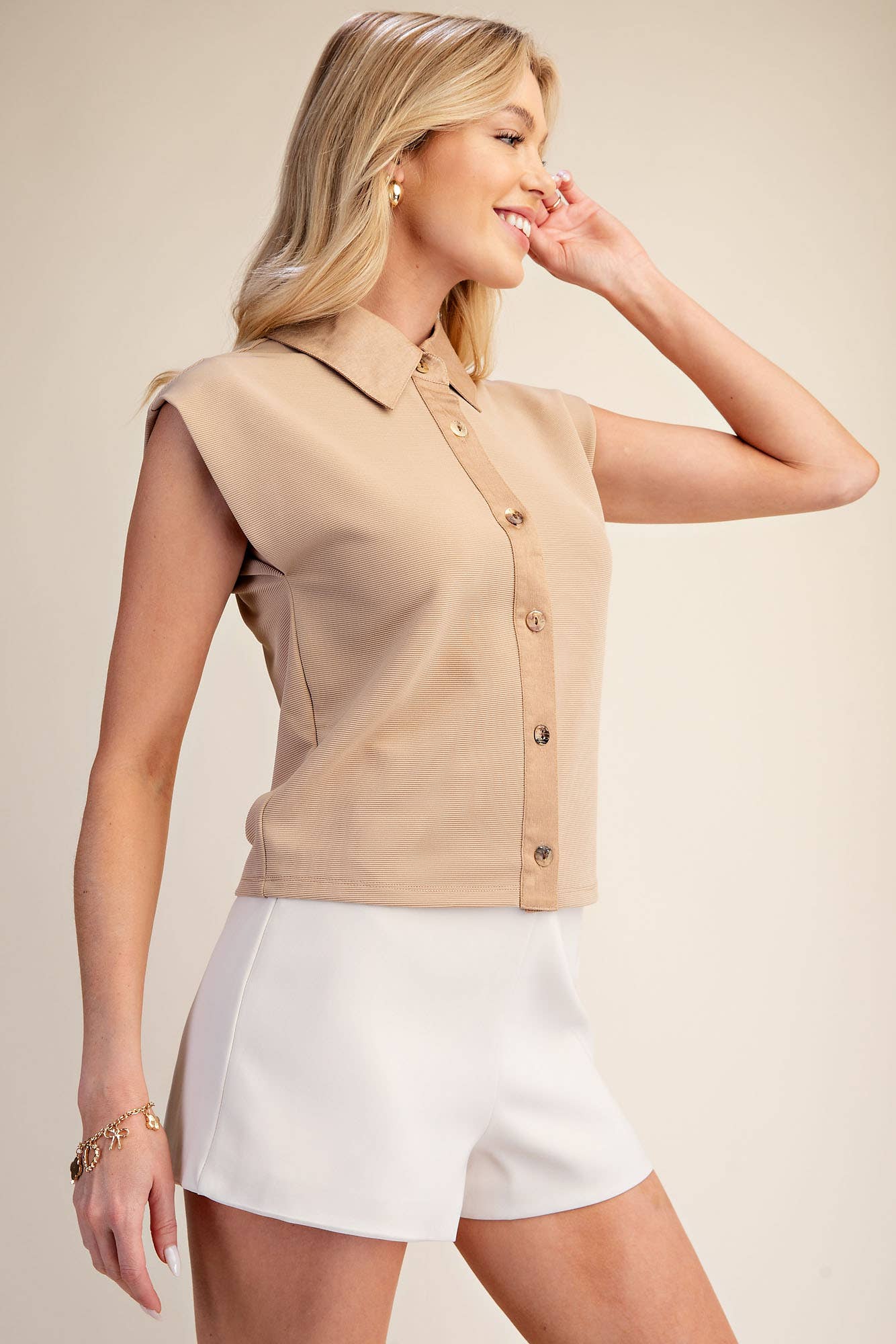 Vest Top With Collar