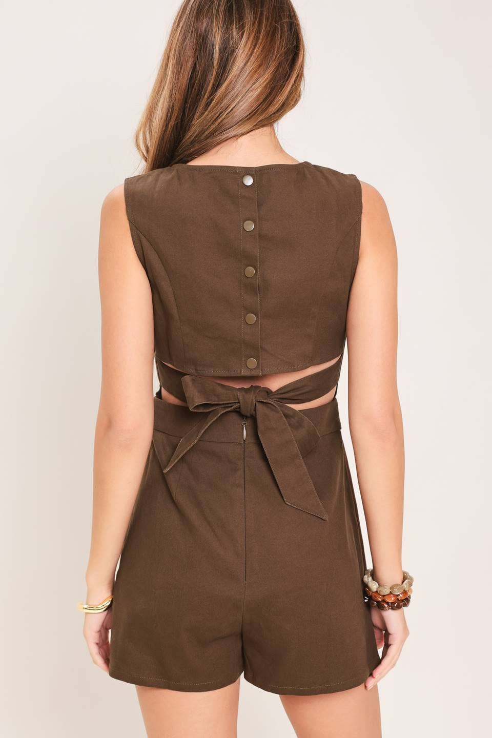 Woven Skort Romper