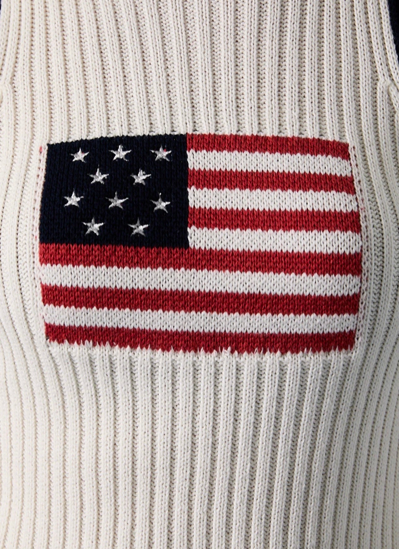 American Flag Sleeveless Knit Tank Top