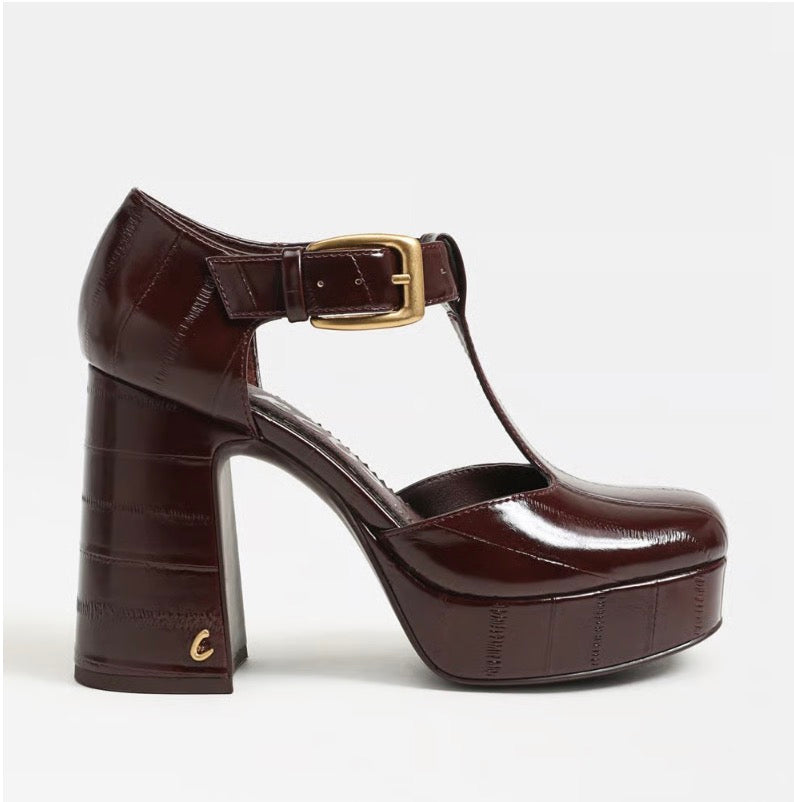 Rich Pecan Idalia Platform Heel