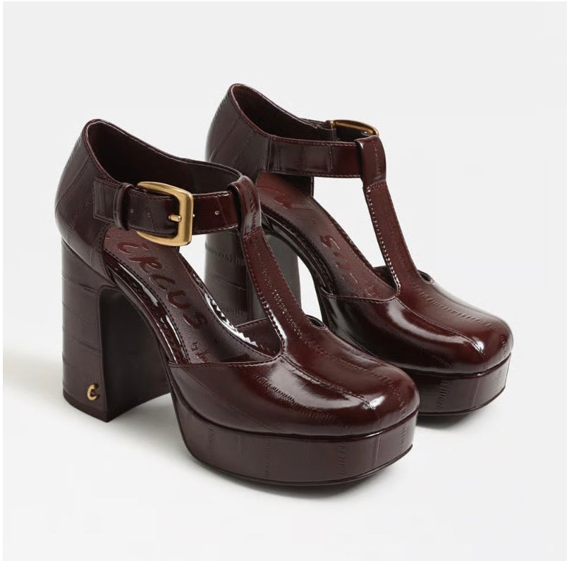 Rich Pecan Idalia Platform Heel