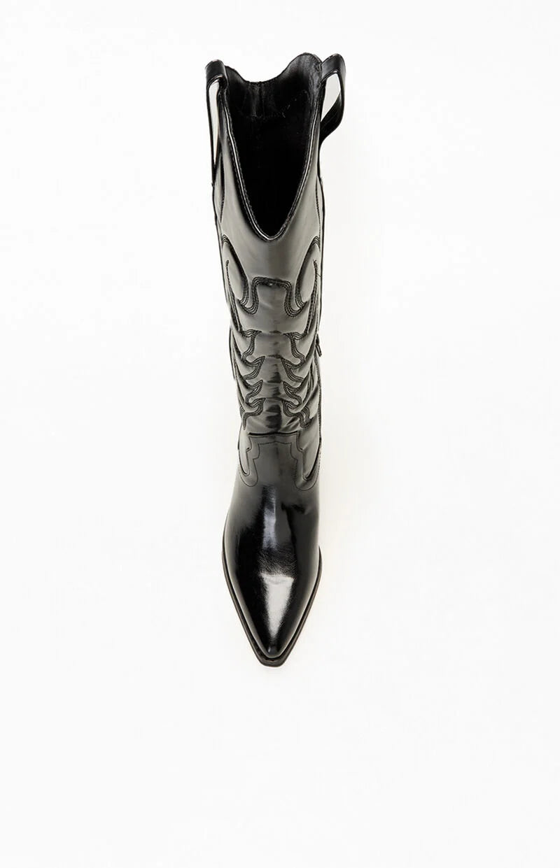 Dixie Black Cowboy Boots