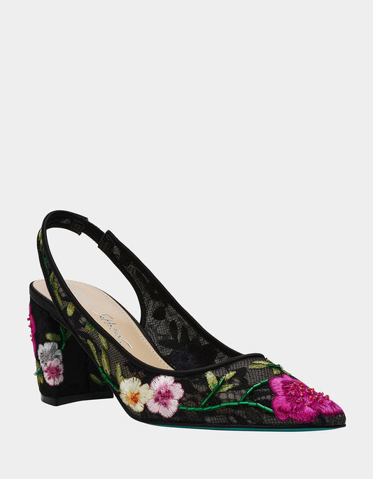Lira Black Multi Floral