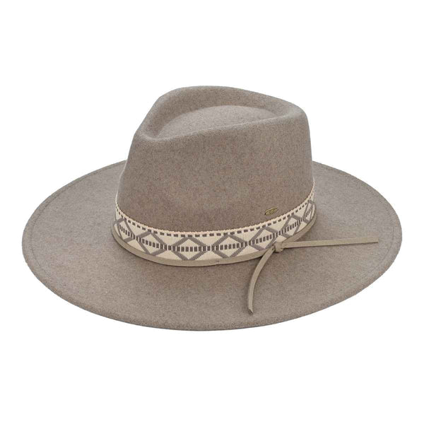 Geometric Felt Hat