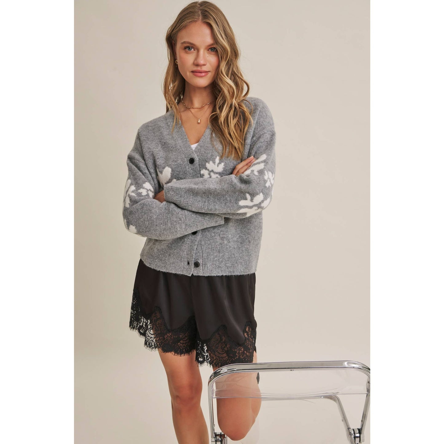 SATIN LACE ELASTIC WAIST SHORTS *More Colors*