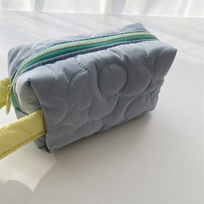 Flower Color Block Simple Make Up Bag DP25A542
