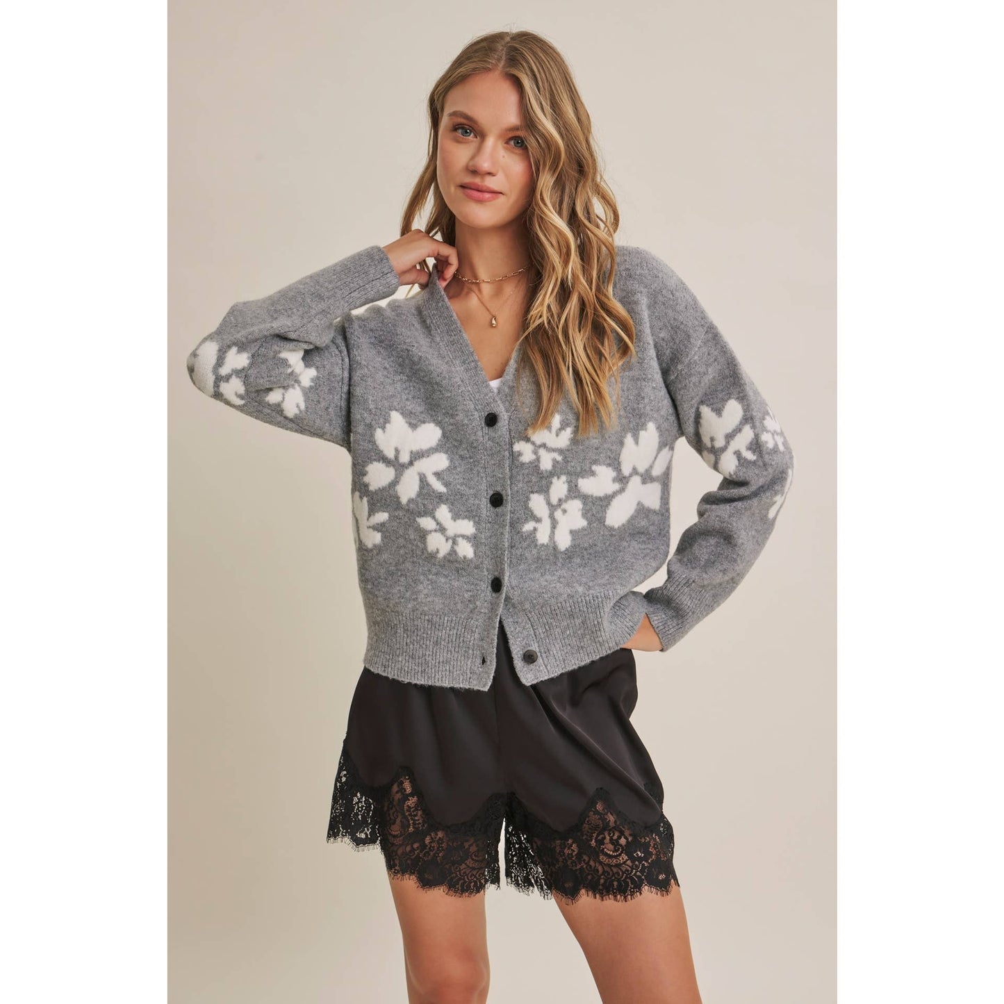 SATIN LACE ELASTIC WAIST SHORTS *More Colors*