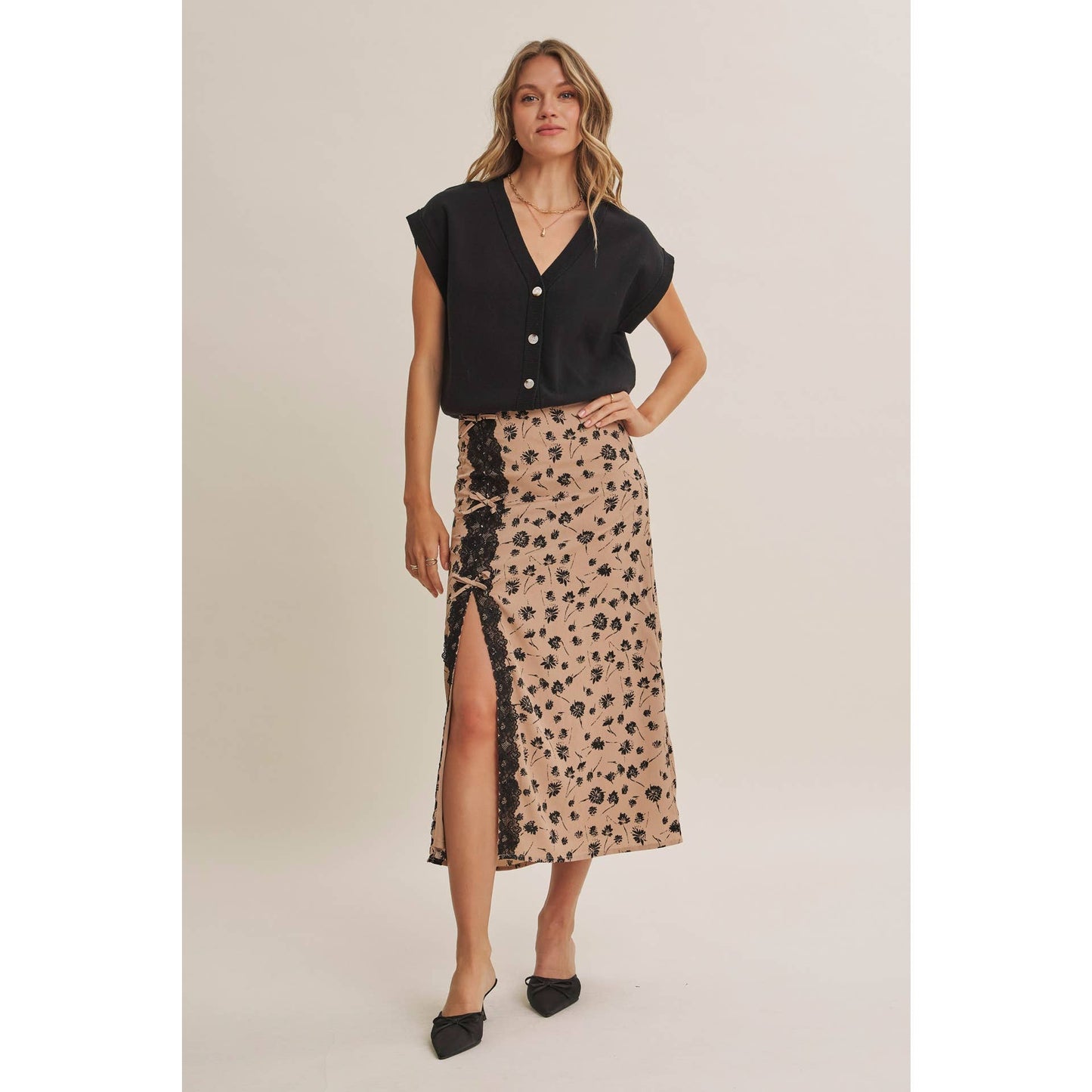 PARIS FLORAL SKIRT