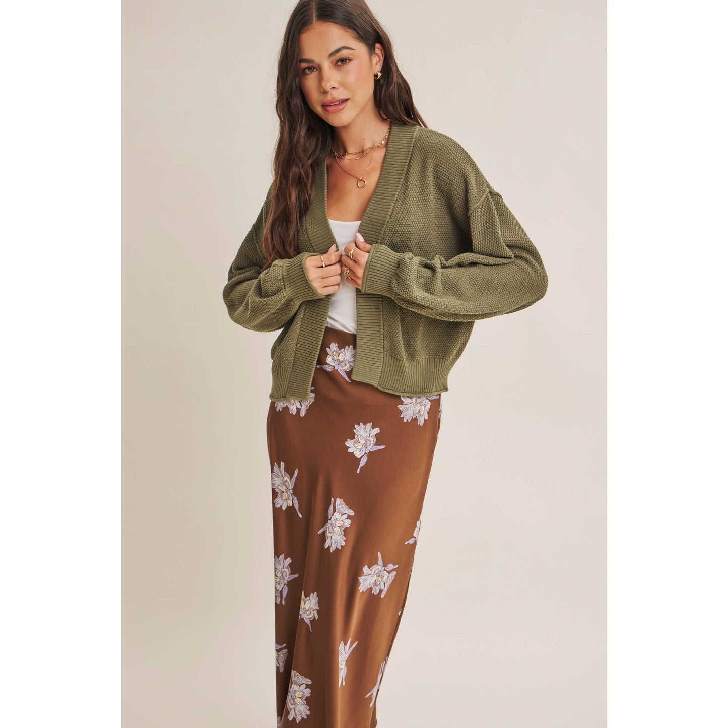 FALL FLORAL MIDI SKIRT