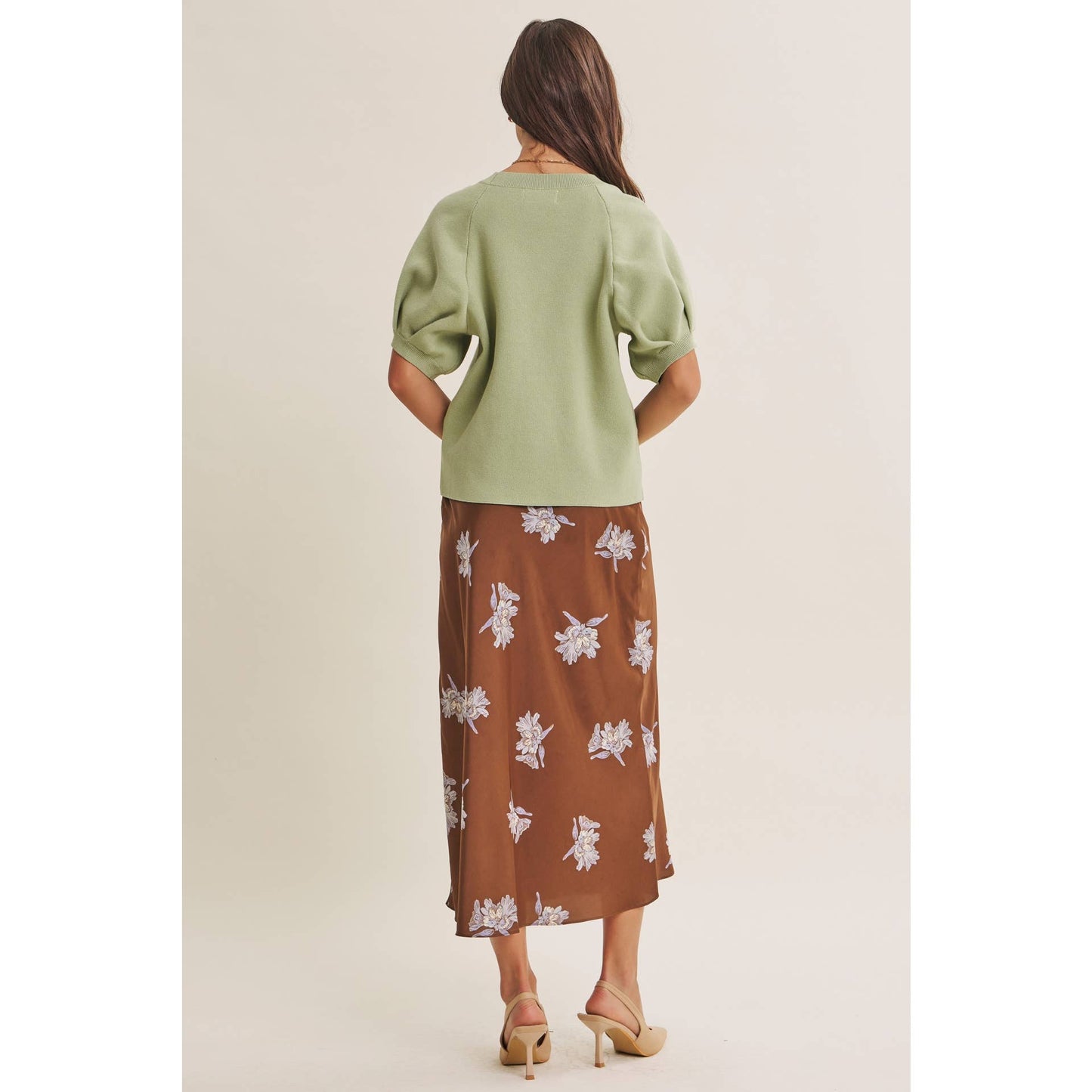 FALL FLORAL MIDI SKIRT