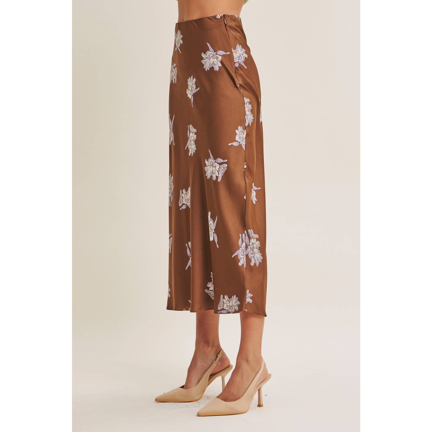 FALL FLORAL MIDI SKIRT