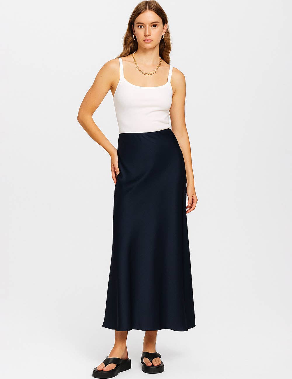 Solid Satin Skirt *More Colors*
