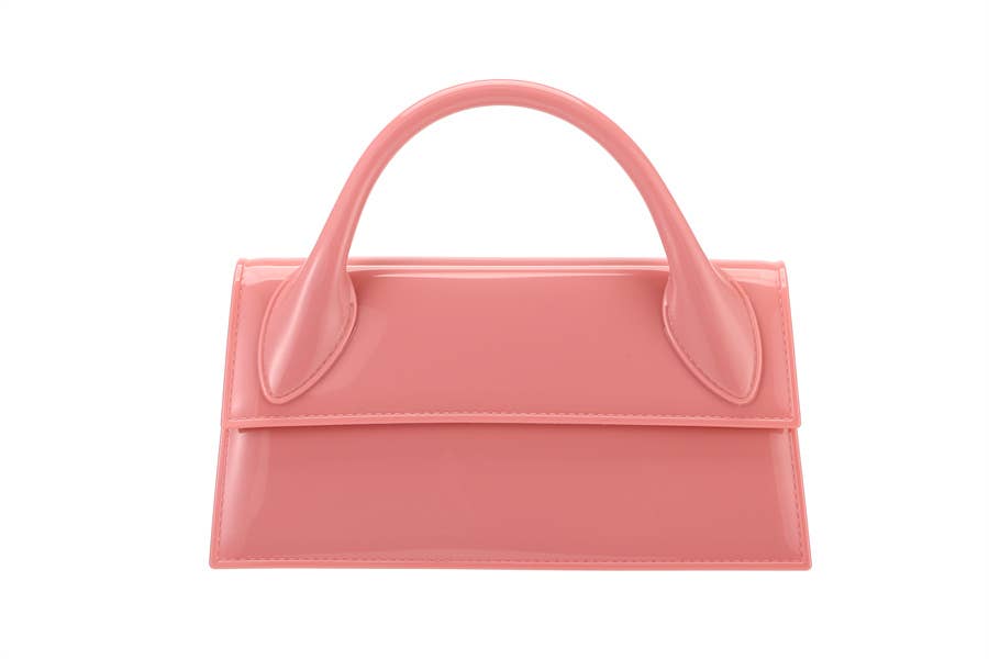 Ladies Jelly Bag Top Handle Clutch Handbag