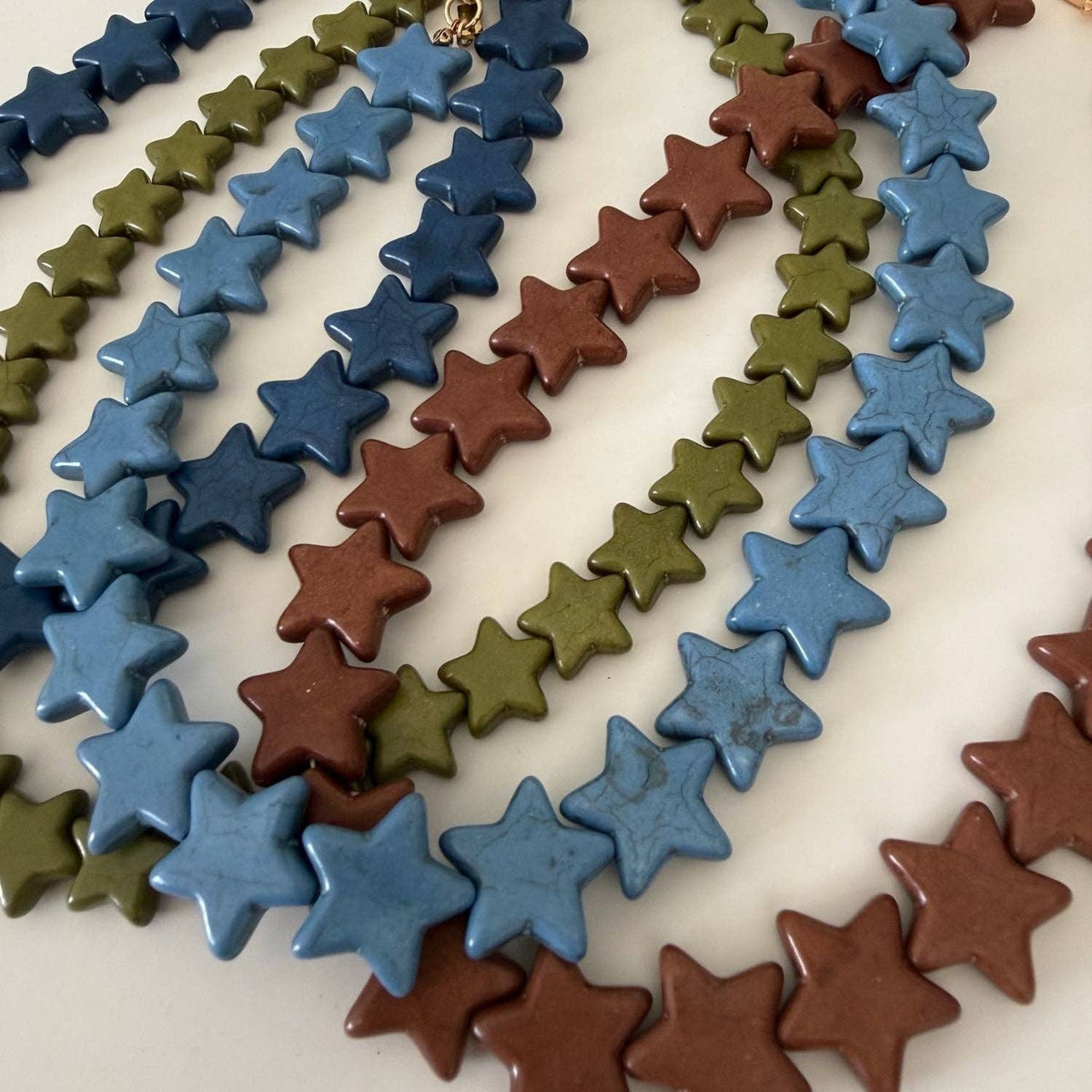 Star Necklace - Small - Brown
