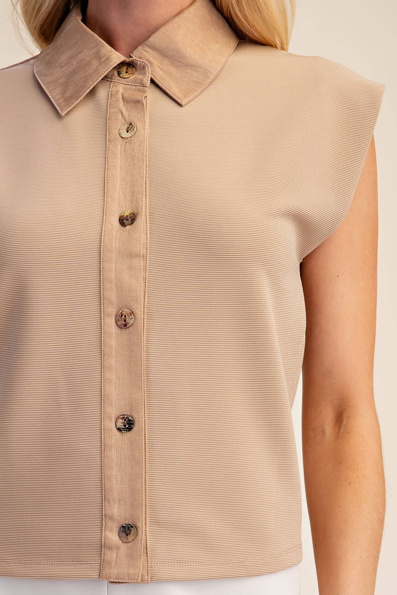 Vest Top With Collar