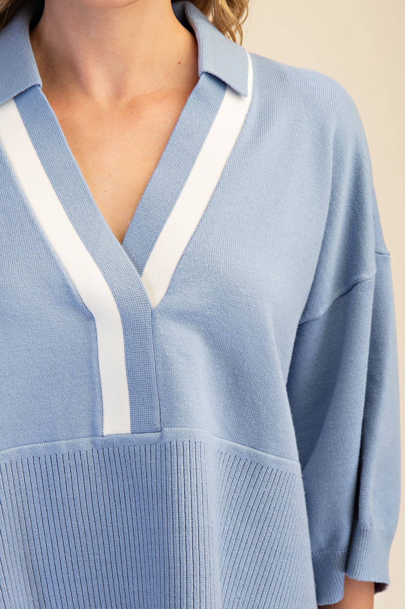 Loose Fit Dropped Shoulder Sweater