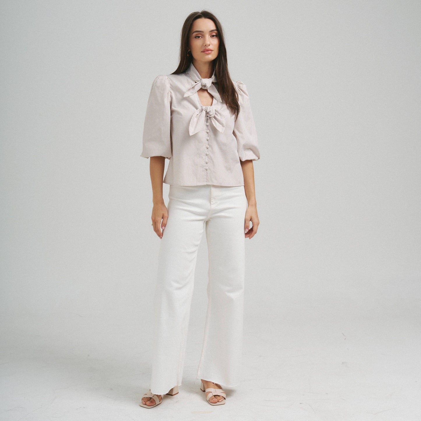 Open Tie Blouse