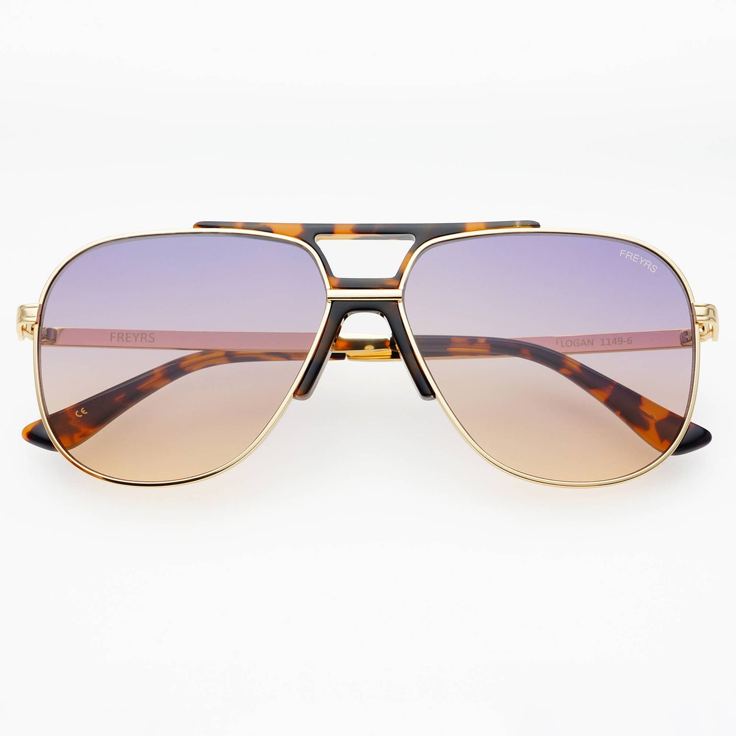 Logan Acetate Aviator Sunglasses