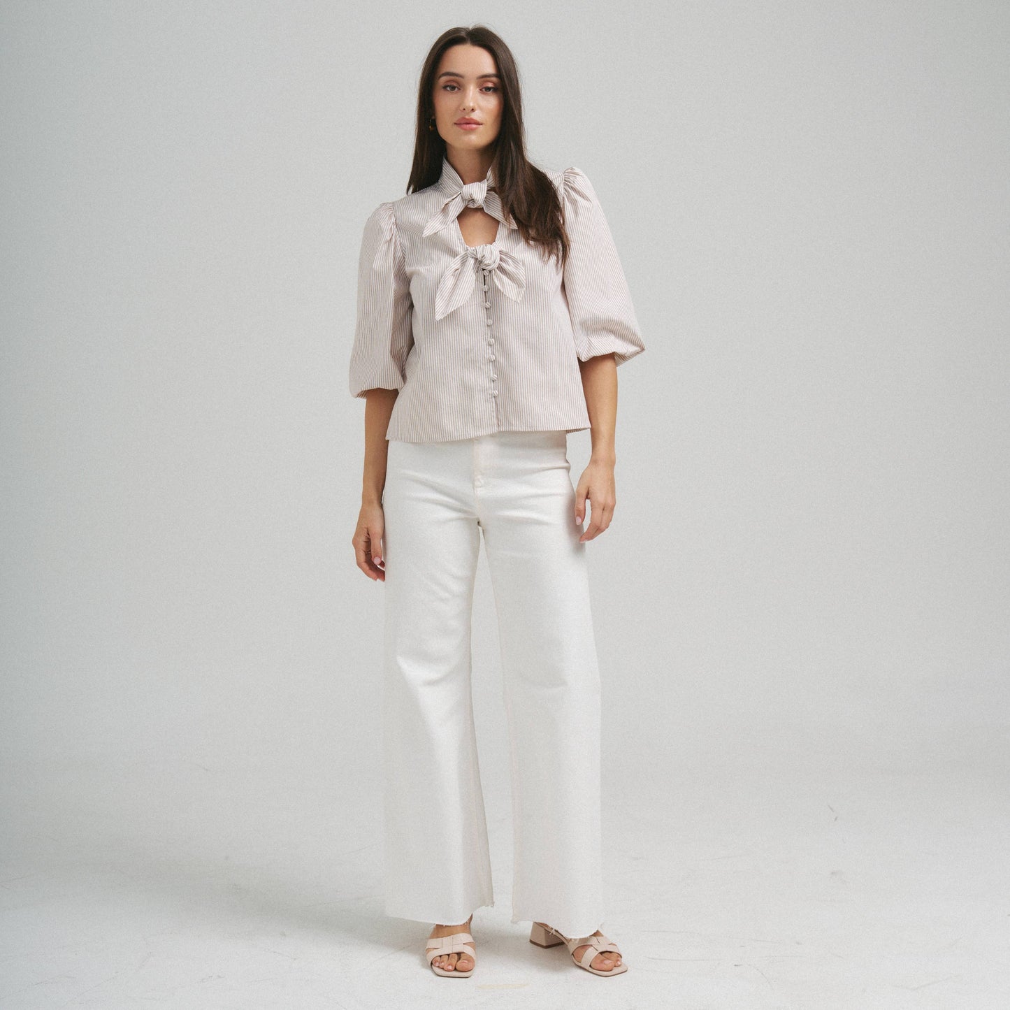 Open Tie Blouse