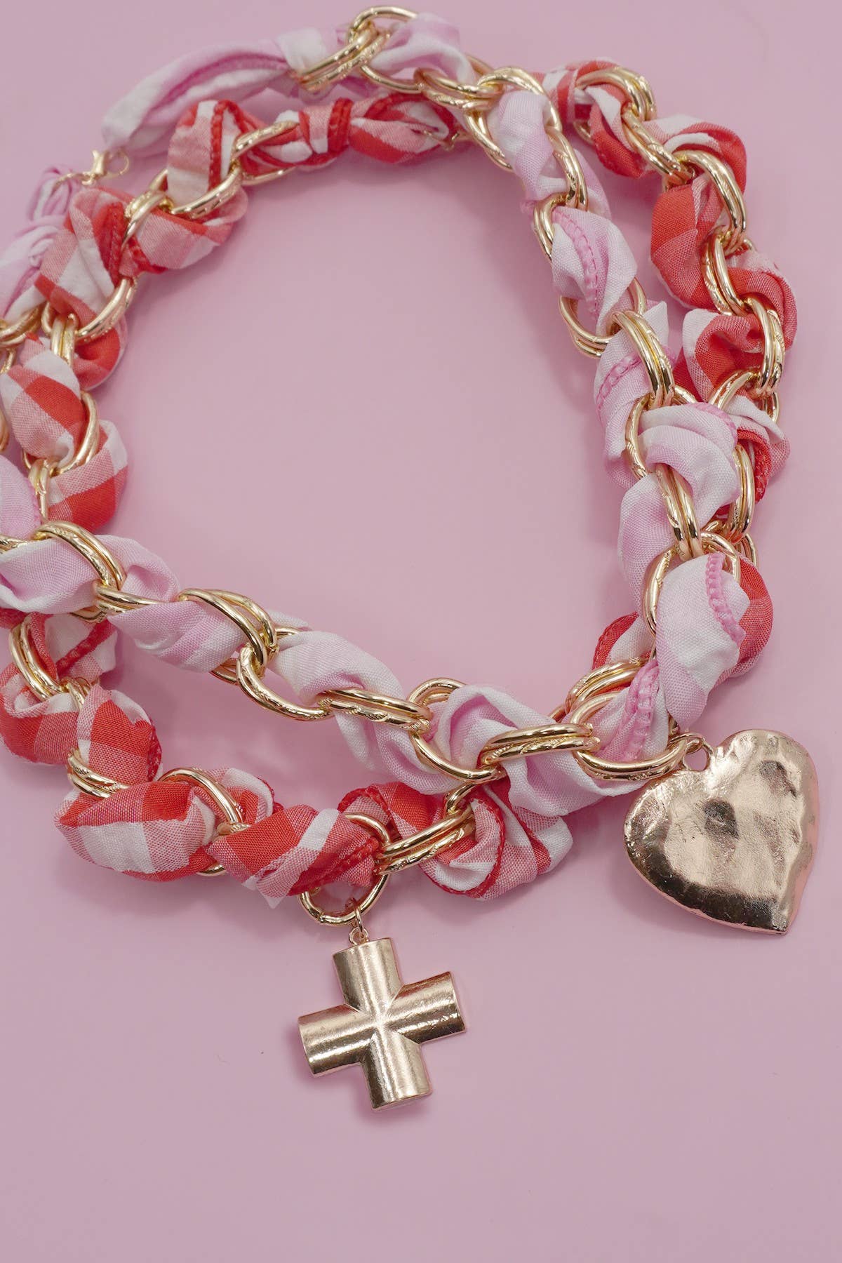 Gold Woven Scarf Charm