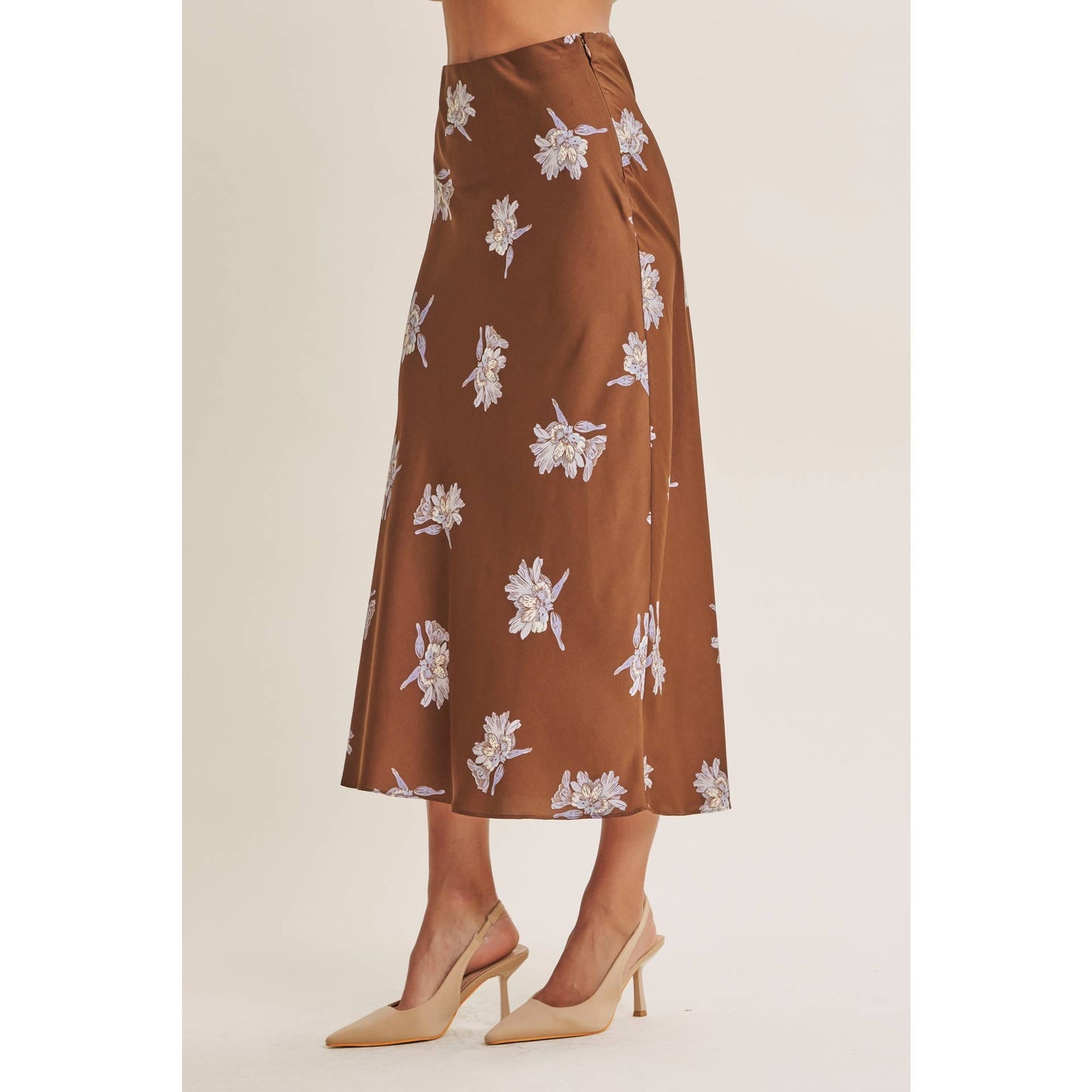 FALL FLORAL MIDI SKIRT