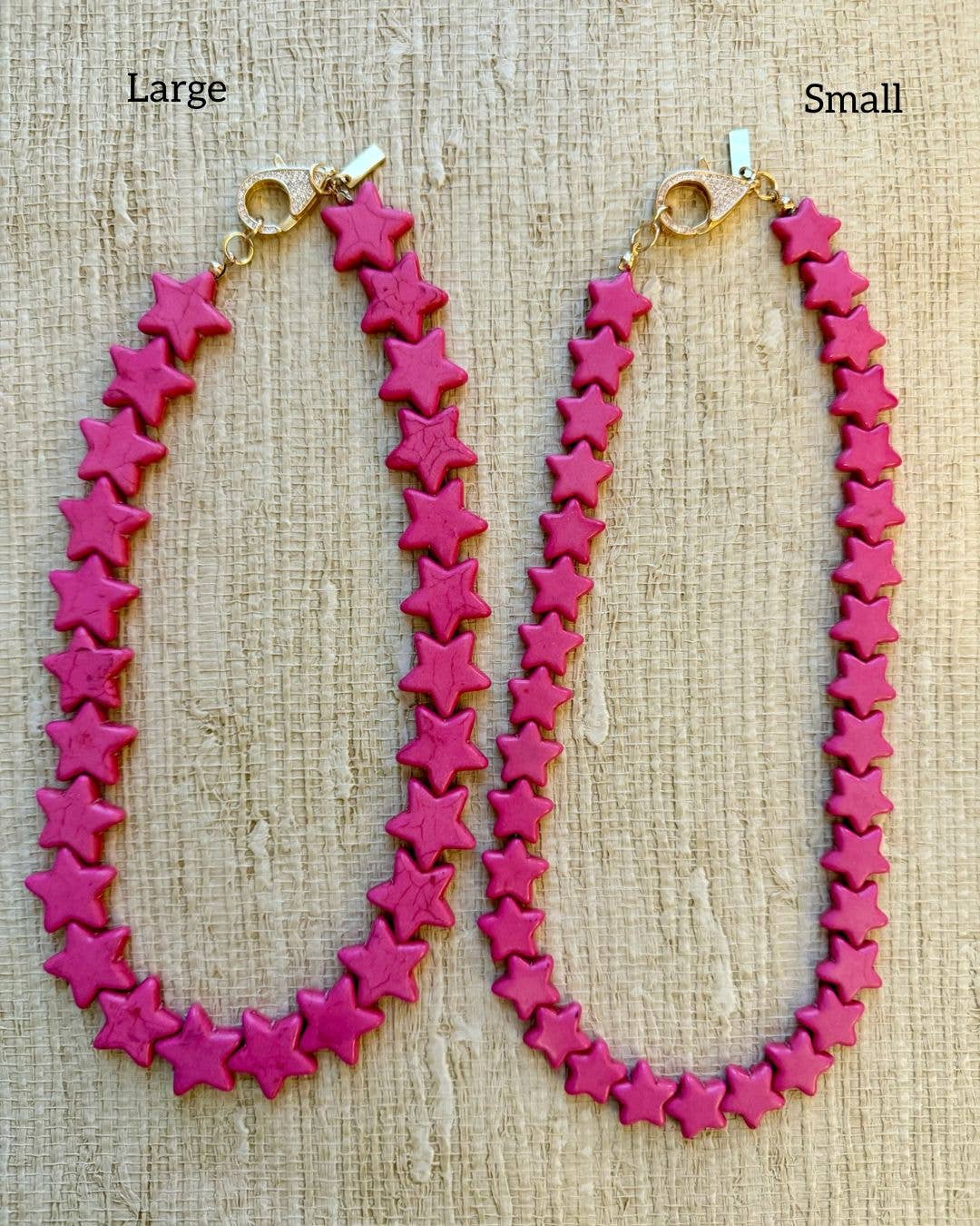Star Necklace - Small - Bubblegum Pink
