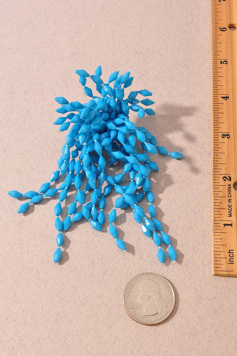 FRINGE STUD EARRINGS
