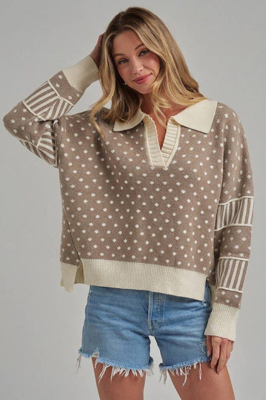 POLKA DOT SWEATER