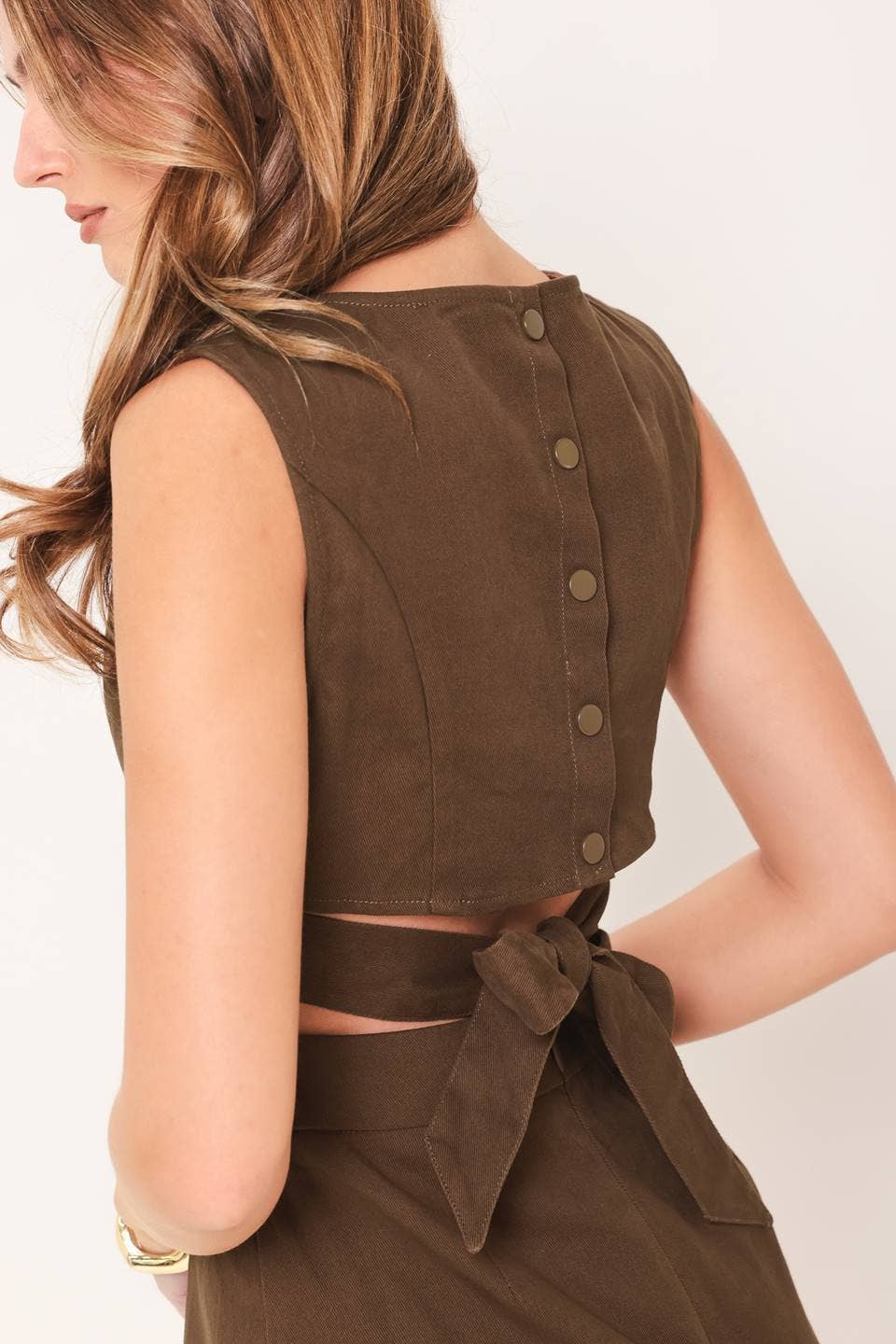 Woven Skort Romper