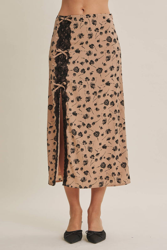 PARIS FLORAL SKIRT