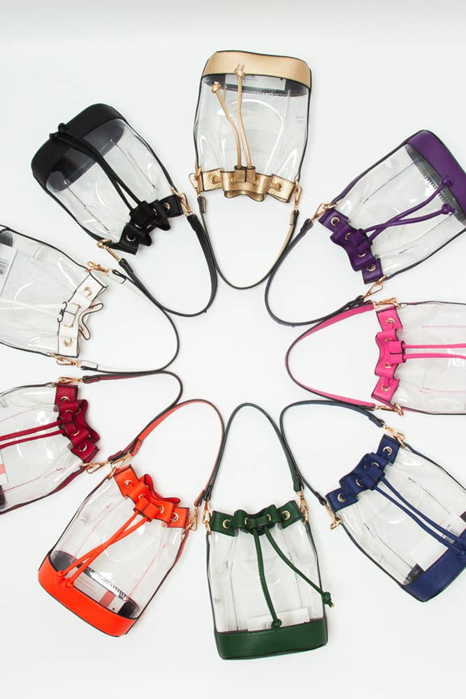 Clear Crossbody Bucket Bag *More Colors*