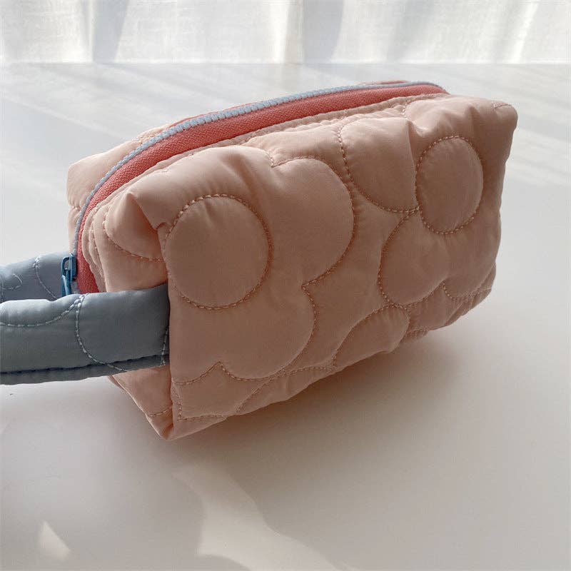 Flower Color Block Simple Make Up Bag DP25A542
