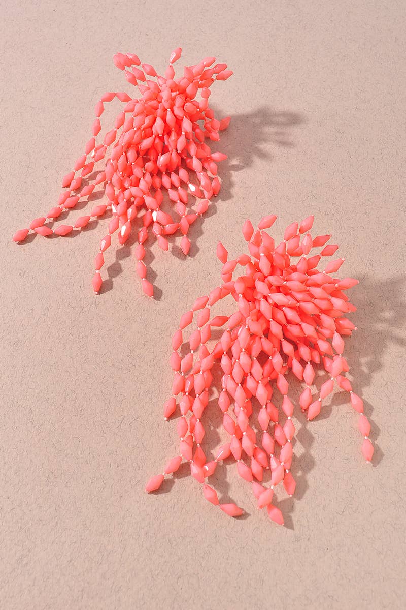 FRINGE STUD EARRINGS