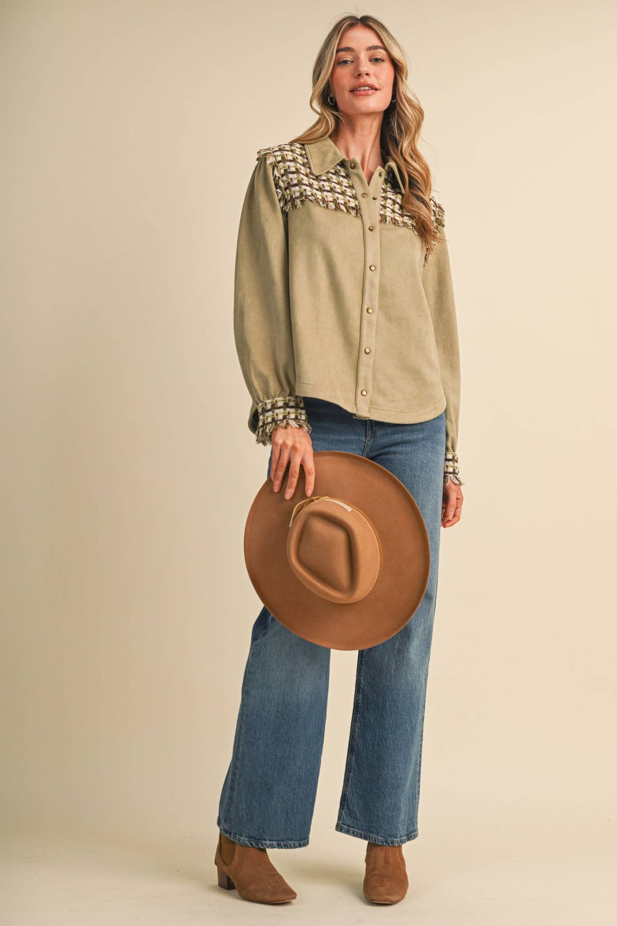 SUEDE TOP