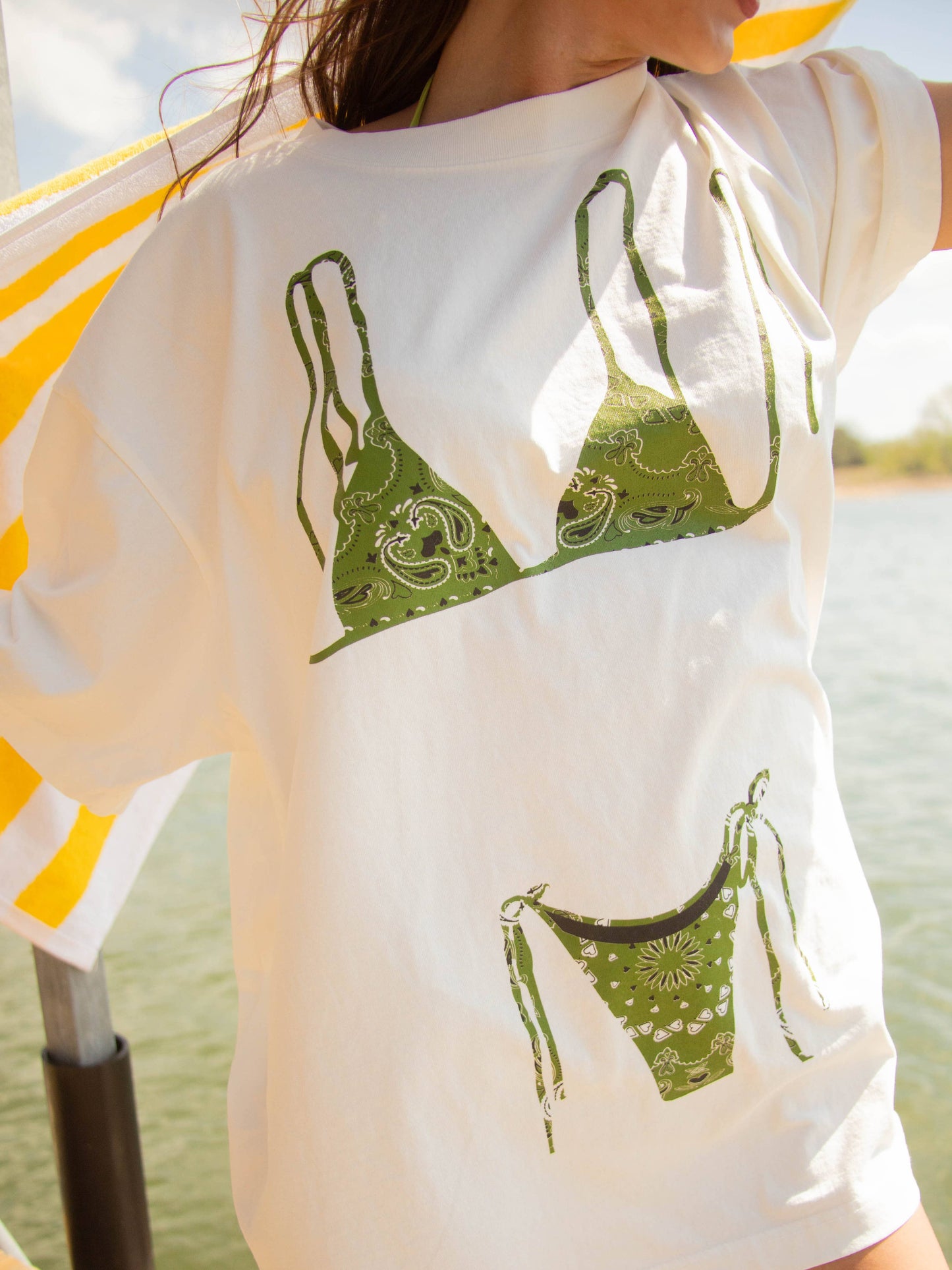 BIKINI TEE - PAISLEY