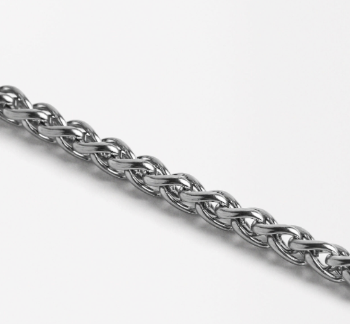 Rope Spiga Bracelet Stainless Steel  14K Gold. Waterproof